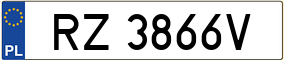 Trailer License Plate